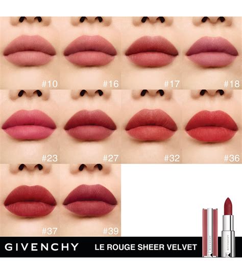 givenchy lipstick swatches